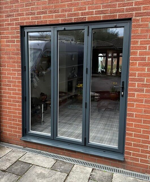 Bifold doors after